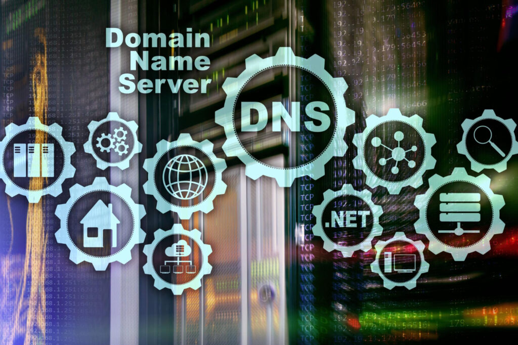 Graphical representation of Domain name server and many other domain matters.