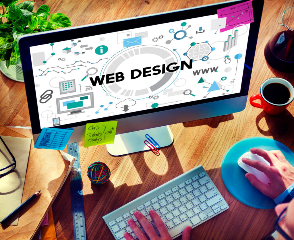 web design, technology browsing programming concept, optimizing.